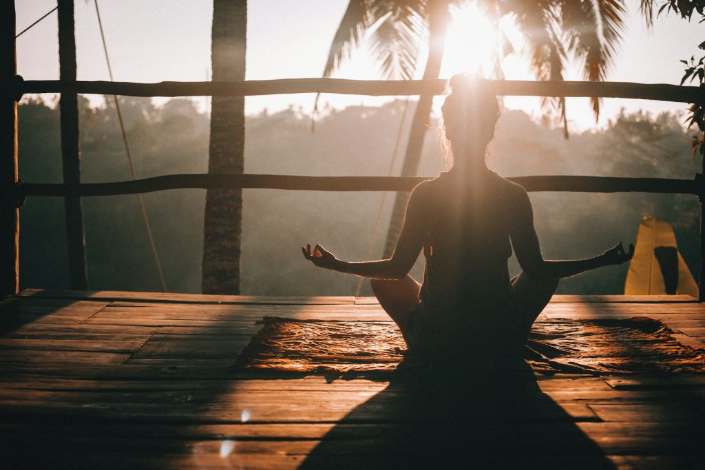 women performing yoga in bali
