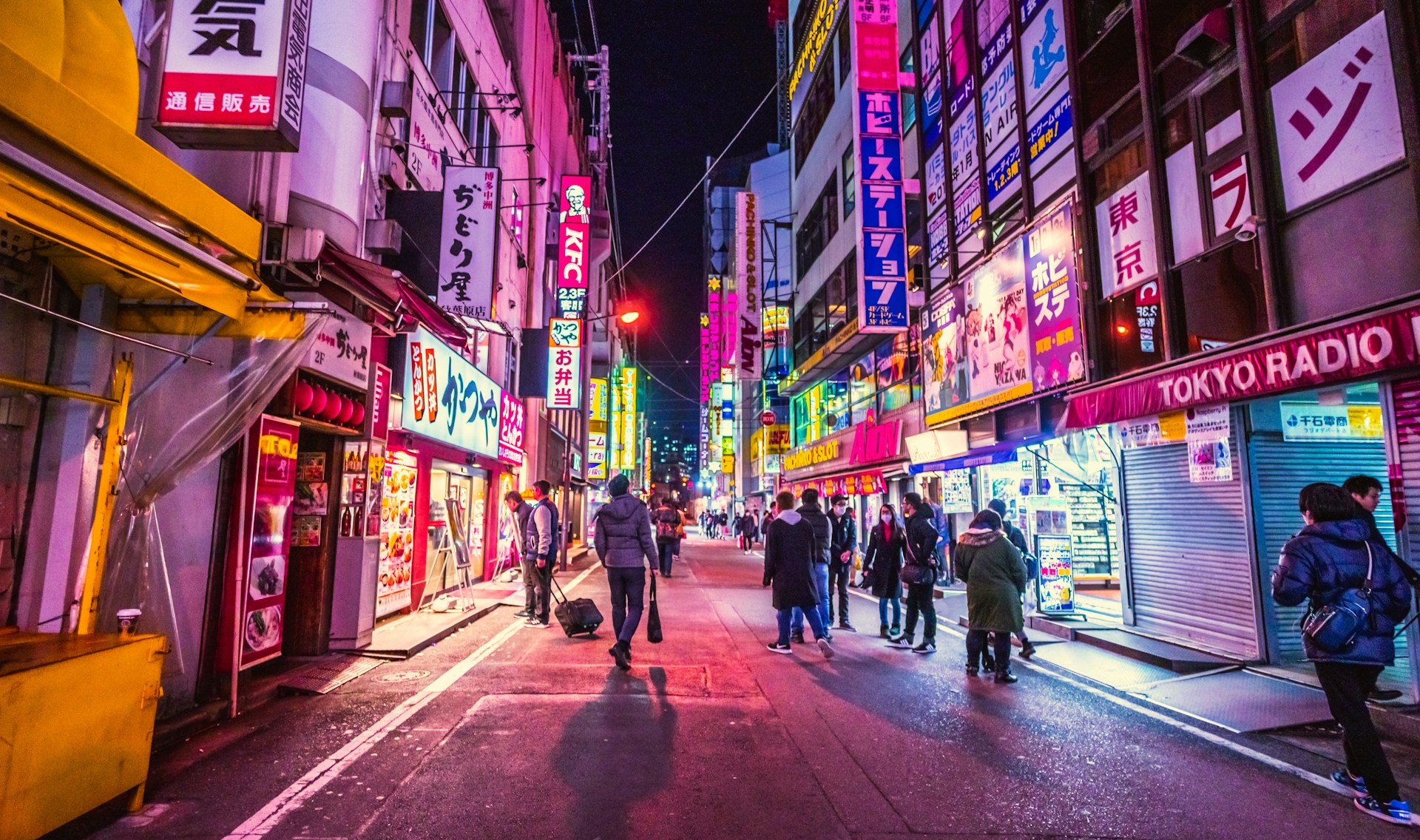 Lively city in Asia